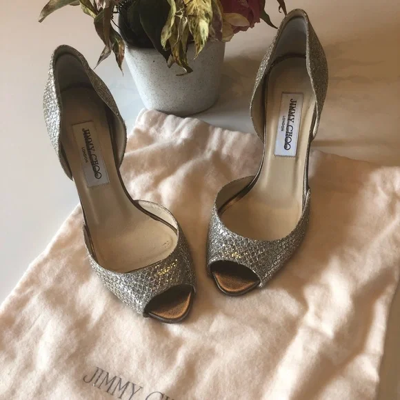 Jimmy Choo Shoes Size 35 Jimmy Choo Logan Dorsay Heels Poshmark